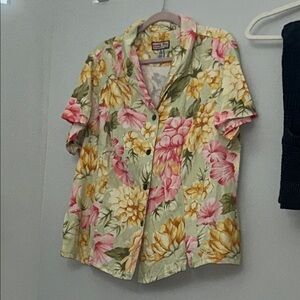 Tropical Floral Womens Shirt